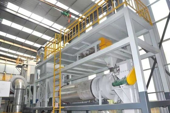 Industrial PLC DCS Type II Anhydrous Gypsum Production Line With Feeding System