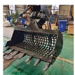 Rotary Tilt Sieve Tilt Bucket For Excavator Rotated 360 Degrees 45 Degrees