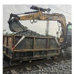 Construction New Railway Lines Discharging Ballast Car For Mine Special Line