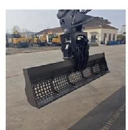 Railway Maintenance Scoop Type Rock Screening Bucket Long Type  Road Center Repair