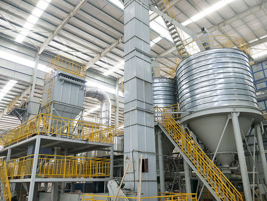 High Strength Gypsum Powder Plant Wtih Negative Pressure Operation Drying Calcination Waste Heat Utilization
