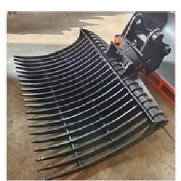 Rotary rake can be rotated 360 degrees, multi-angle operation