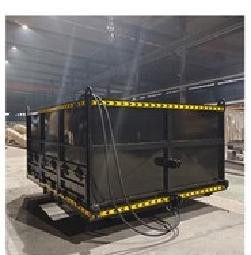 Ballast Discharging Railway Side Dump Rail Car / Pneumatic Discharging Ballast Trailer