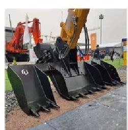 Railway Dustpan Excavator Bucket Used With Sleeper Clips To Clean Up Excess Ballast Customized According To Customer
