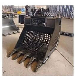 680kg Rock Screening Bucket Hopper High Frequency And Fast Backfilling Operation