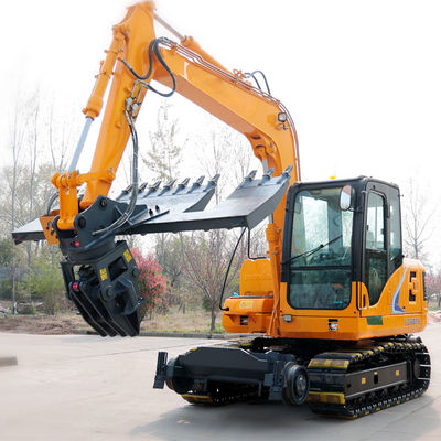 Pillow Changer Crawler Railway Excavator 6-13 tons  / Railway Construction Equipment Drive Wheel Travel