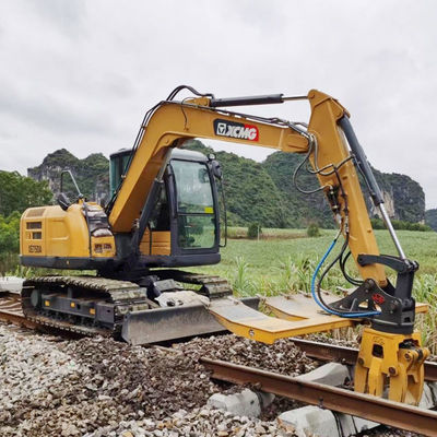 Railway Maintenance Dual Purpose Pillow Sleeper Exchanger / Railroad Excavator Attachments