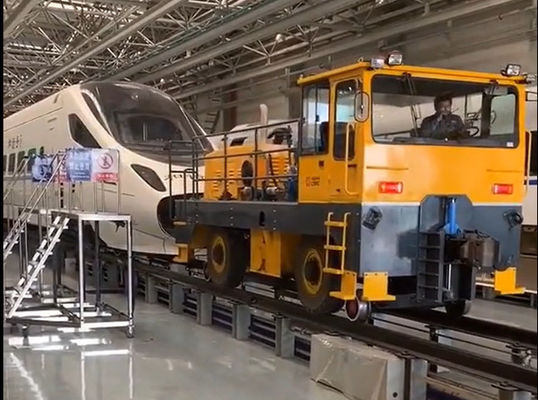 HTRR110 type rail-road tractor integrated body, steel wheel drive can be customized