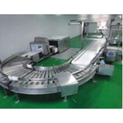 Pharmaceutical Parallel Belt Conveyor Carbon Steel Stainless Steel Aluminum Profiles