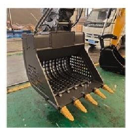 High Frequency Screening Bucket For Excavator Fast Backfilling Operation Vibrating Screening Bucket
